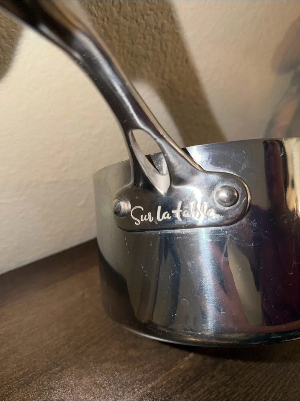 Sur La Table 8” Stainless Steel Chef Pan Saucepan with Helper Handle